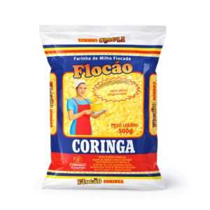 Compre Flocão de Milho Coringa 500g no atacado e varejo. Ideal para um cuscuz nordestino macio e fofo. Pronta entrega no Brás - SP. Peça no WhatsApp!