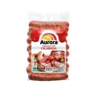Pacote de Linguica Tipo Calabresa Aurora Cozida e Defumada