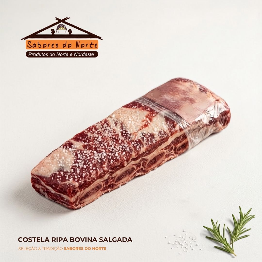 Costela Ripa Bovina Salgada (Tira / Por Quilo ou Caixa)