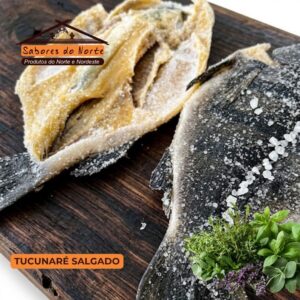 Mantas de Peixe Tucunaré Salgado e Seco Aberto Artesanal