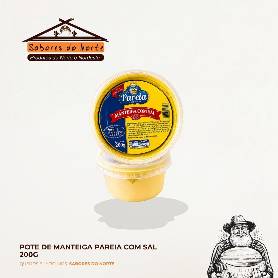 Manteiga Pareia com Sal (200g ou 400g) - Imagem 3