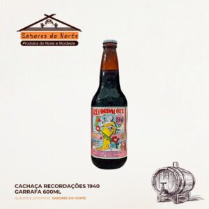 Cachaça Recordações 1940 Garrafa 600ml