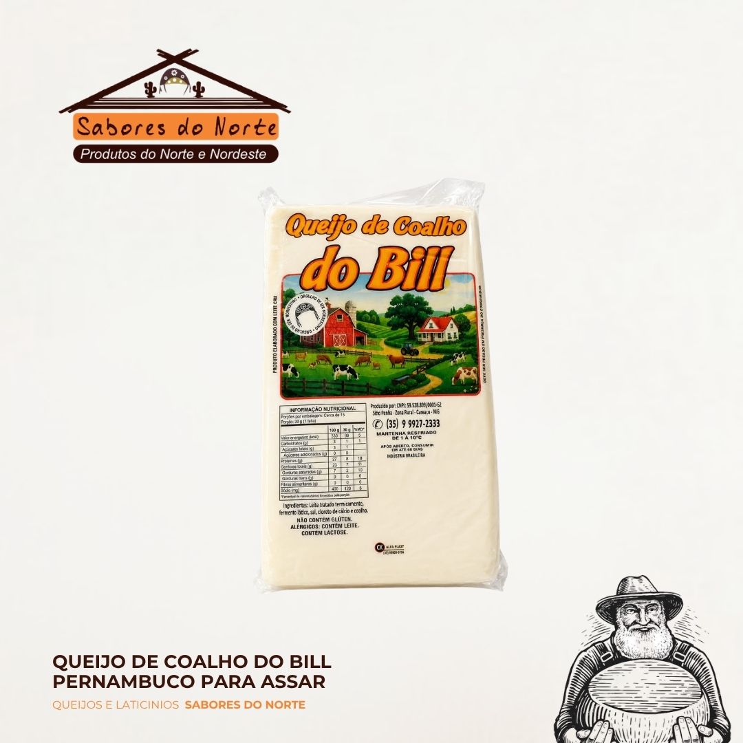 Queijo de Coalho do Bill Pernambuco Para Assar