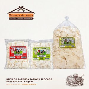 Beiju da Fazenda Tapioca Flocada (400g e 5kg)