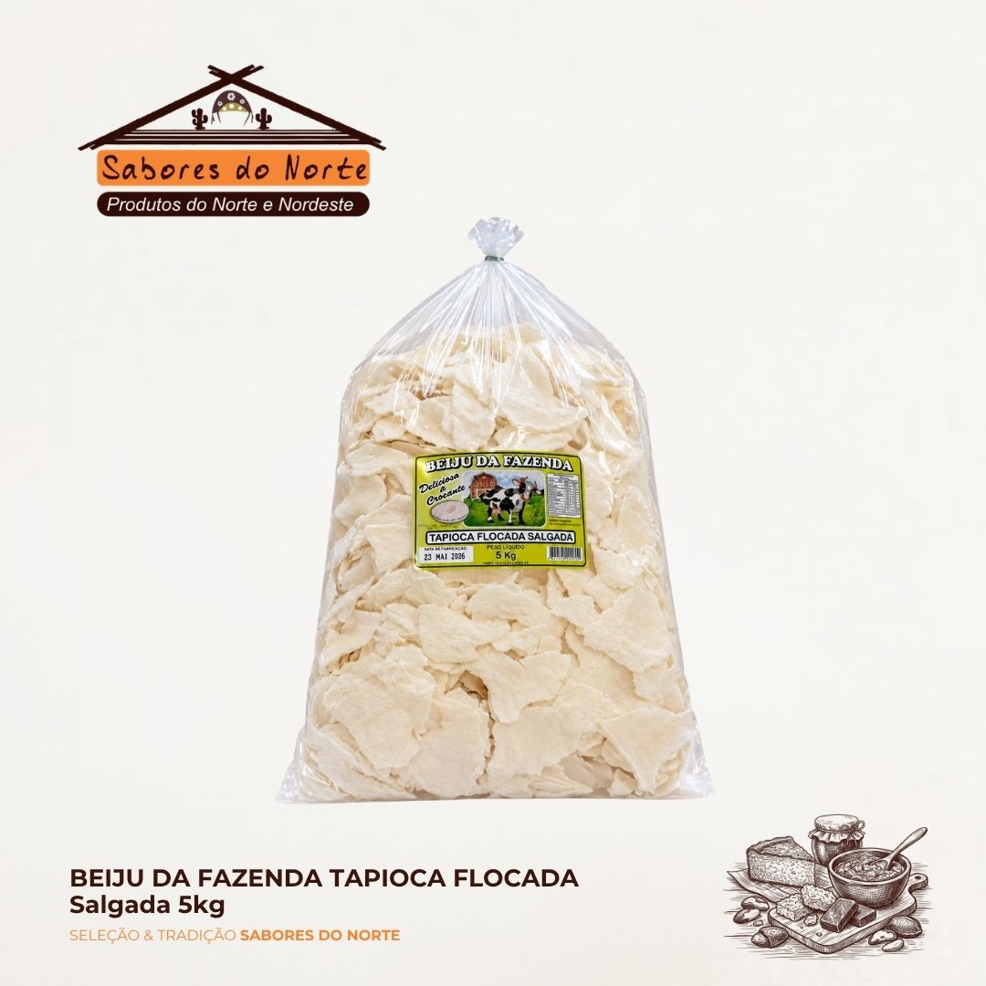 Beiju da Fazenda Tapioca Flocada (400g e 5kg) - Imagem 3