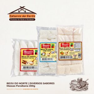 Beiju do Norte Massas Paraibana 200g (Canoinha Sal, Coco e Goiabada)