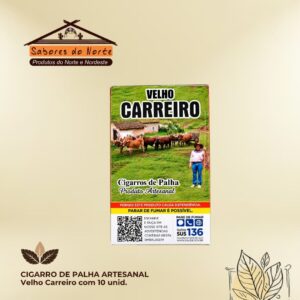 Cigarro de Palha Artesanal Velho Carreiro C/10