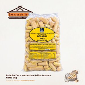Bolacha Doce Nordestina Palito Amarela Norte 5kg